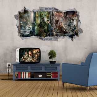 Vinilos decorativos agujero 3d el señor de los anillos Vinilos decorativos agujero 3d el señor de los anillos