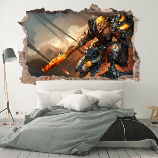 Vinilo agujero 3d personaje league of legends Vinilo agujero 3d personaje league of legends