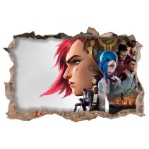 Vinilos videojuego arcane agujero pared 3d