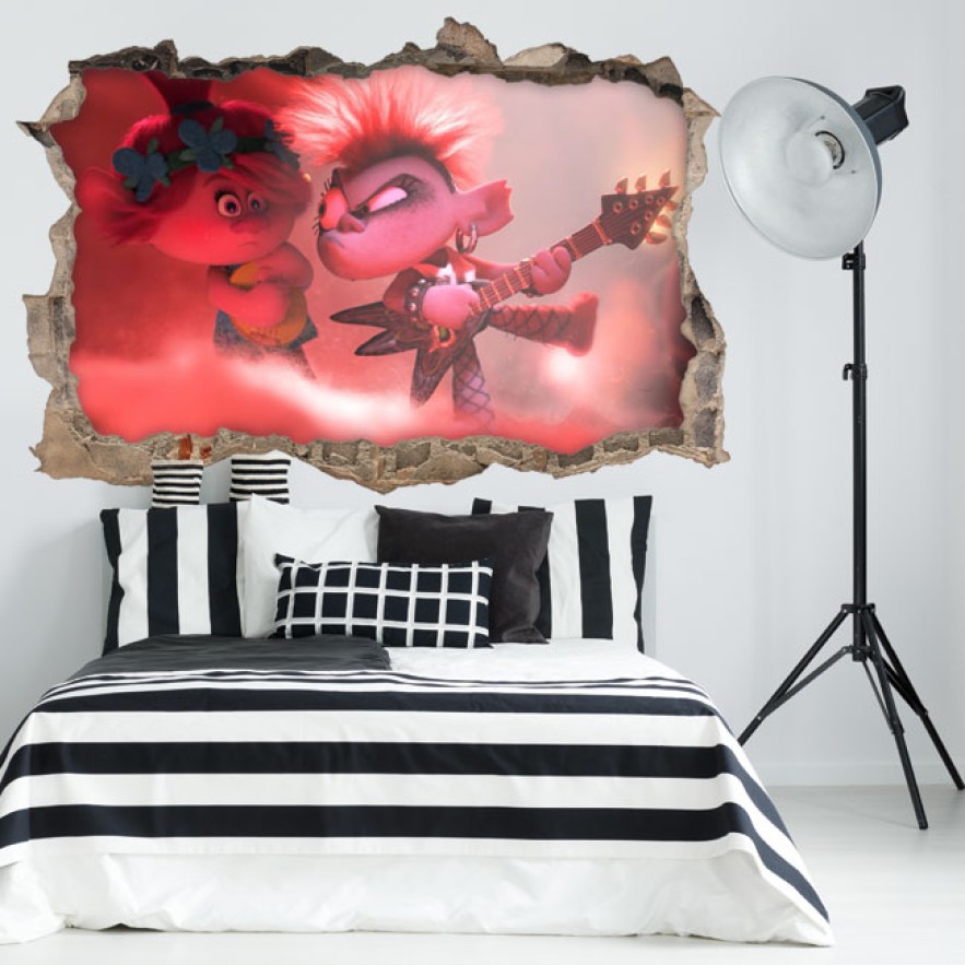 Vinilos agujero 3d rock and roll trolls
