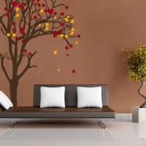 Vinilos decorativos y pegatinas árbol otoño