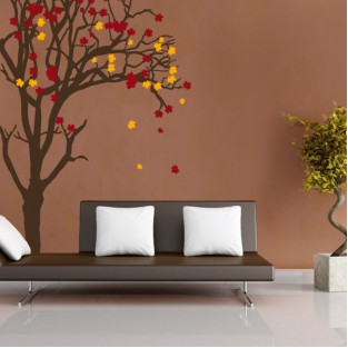 Vinilos decorativos y pegatinas árbol otoño