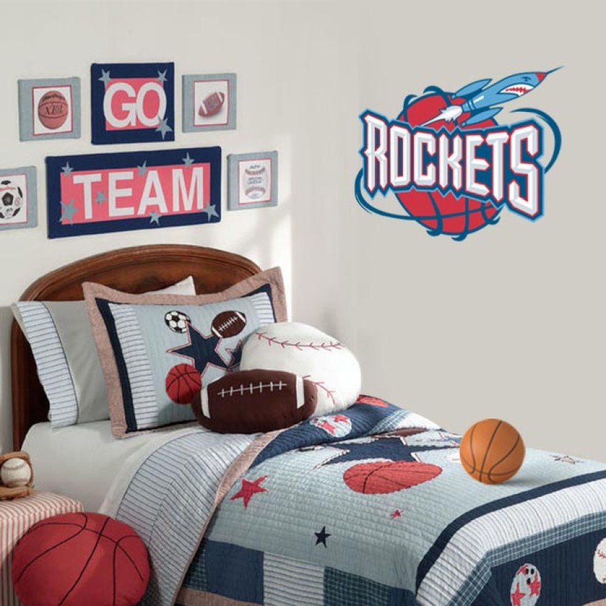 Vinilos decorativos baloncesto escudo nba rockets