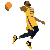 Vinilos y pegatinas baloncesto lebron james