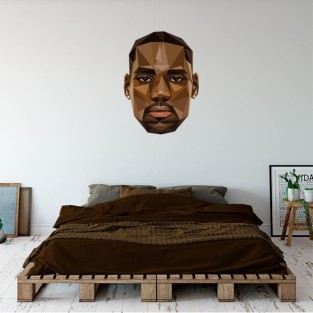 Vinilos jugador baloncesto rostro lebron james Vinilos jugador baloncesto rostro lebron james