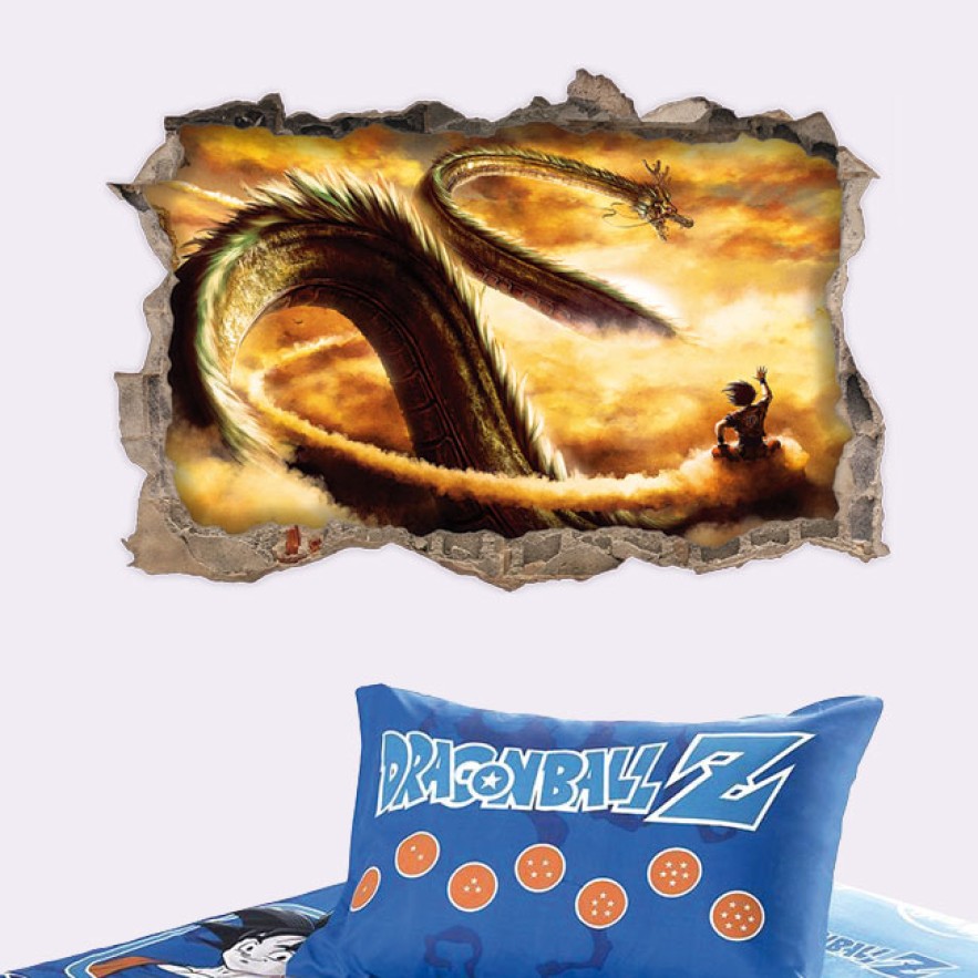 Vinilos agujero 3d  dragon ball