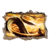 Vinilos agujero 3d  dragon ball