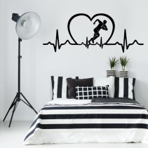 Vinilos decorativos deporte electrocardiograma rugby