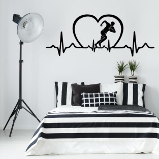 Vinilos decorativos deporte electrocardiograma rugby Vinilos decorativos deporte electrocardiograma rugby