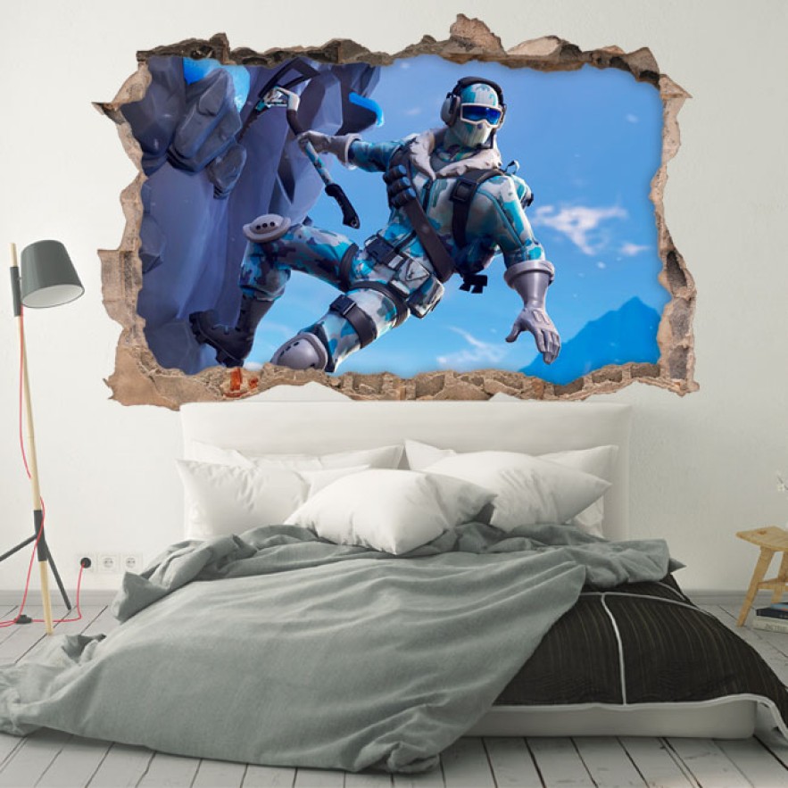 Vinilos y pegatinas fortnite agujero 3d