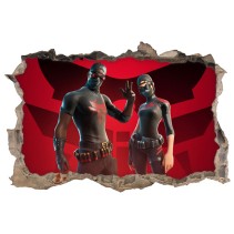 Vinilo agujero 3d fortnite scarlet commander