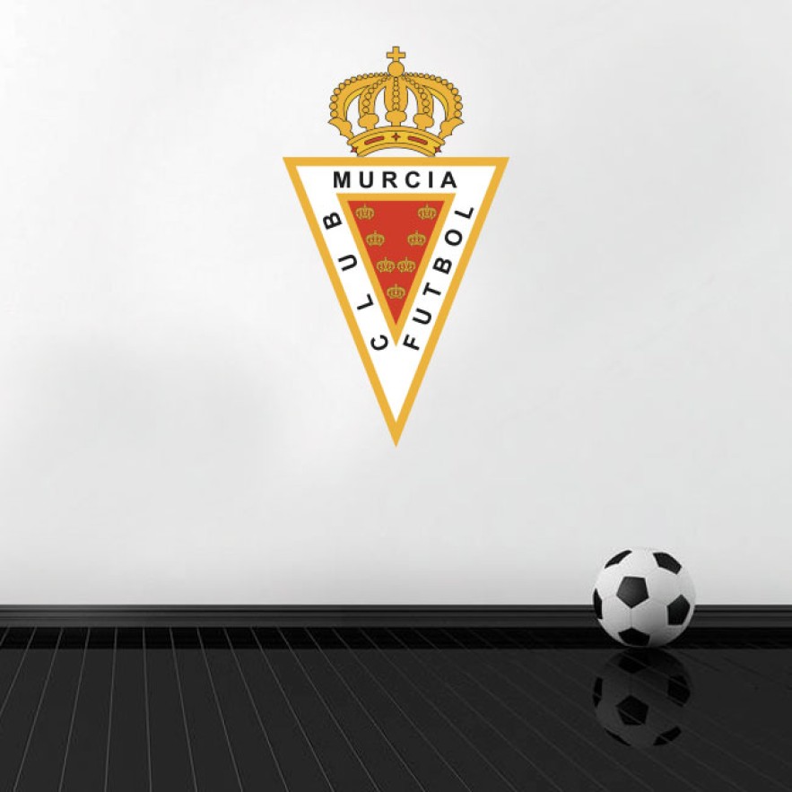 Vinilos y pegatinas fútbol escudo real murcia