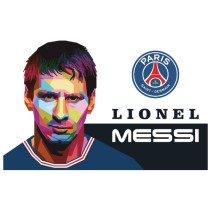 Vinilos decorativos lionel messi psg
