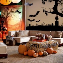 Vinilos y pegatinas paisaje halloween