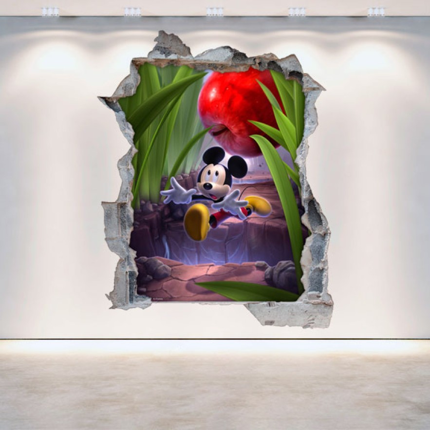 Vinilo decorativo infantil 3d castle of illusion