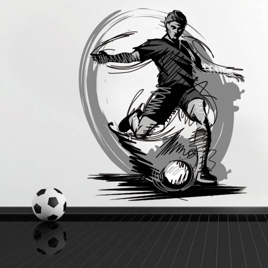 Vinilo jugador de fútbol