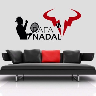 Vinilos tenis silueta rafa nadal