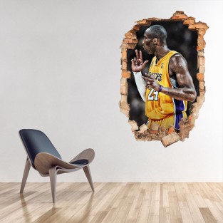 Vinilos agujero 3d kobe bryant nba
