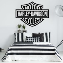Vinilos logo motos harley davidson