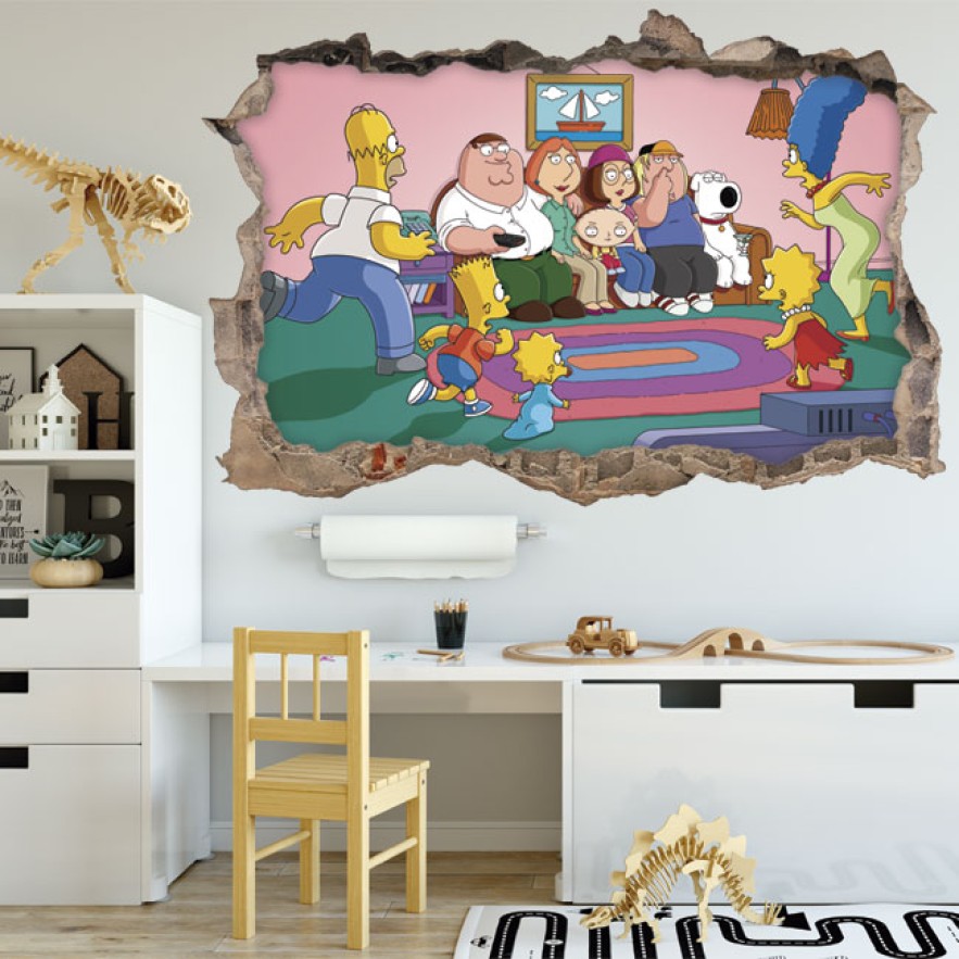 Vinilos y pegatinas los simpsons y family guy