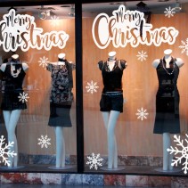 Vinilos decorativos comercios navidad merry christmas