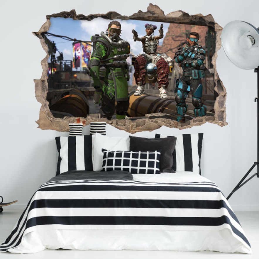 Vinilos y pegatinas agujeros 3d apex legends