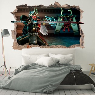 Vinilo y pegatina agujero 3d shogun fortnite
