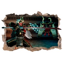 Vinilo y pegatina agujero 3d shogun fortnite