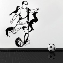 Vinilos silueta jugador fútbol