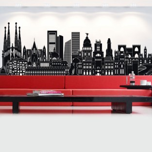 Vinilos y pegatinas skyline españa Vinilos y pegatinas skyline españa