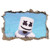 Vinilo agujero 3d videojuego fortnite marshmello