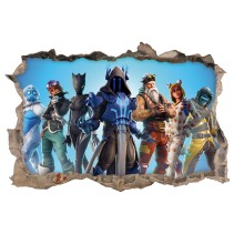 Vinilo y pegatina videojuego fortnite agujero 3d