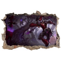 Vinilo y pegatina agujero 3d  videojuego league of legends