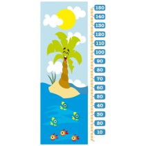 Vinilos infantiles medidores días de playa (medida: 73 x 160 cm)