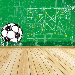 Fotomural o papel pintado esquema futbol Fotomural o papel pintado esquema futbol