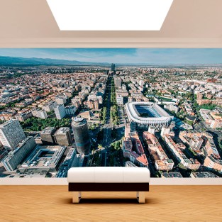 Fotomural o papel pintado bernabeu madrid vista aerea Fotomural o papel pintado bernabeu madrid vista aerea