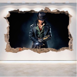 Vinilo agujero 3d assassin's creed syndicate Vinilo agujero 3d assassin's creed syndicate