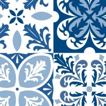 Azulejos portugueses azul (24 unidades)