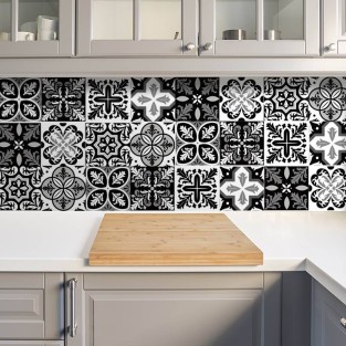 Azulejos portugueses negras (24 unidades)