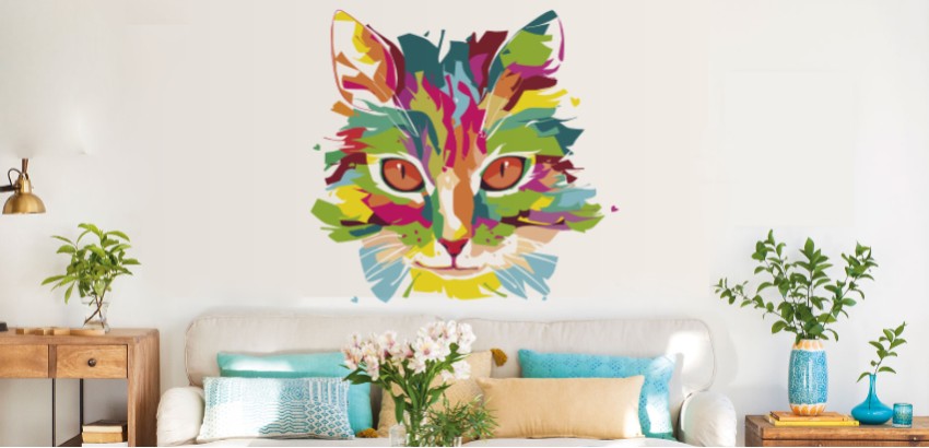 Demuestra tu amor por los gatos y decora con vinilos decorativos