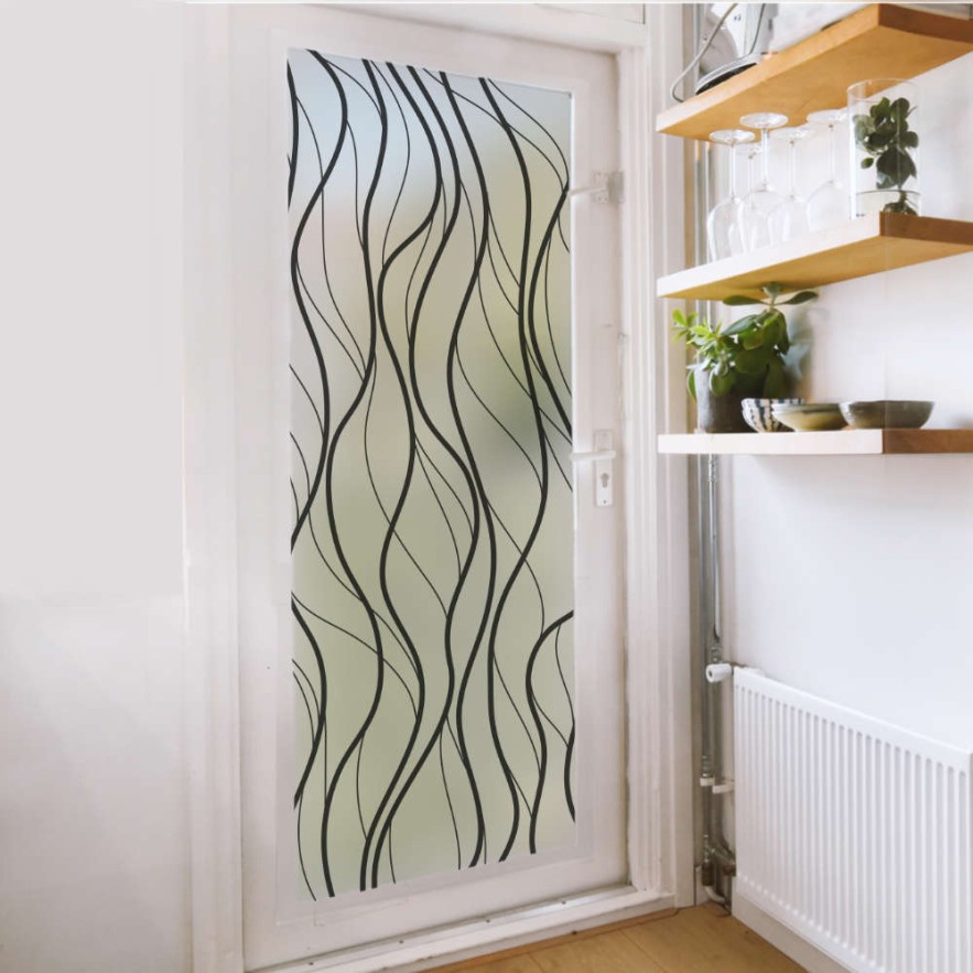 Vinilo cristal traslúcido ondas