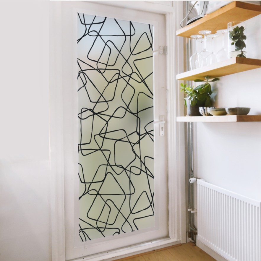 Vinilo cristal traslúcido Voronoi