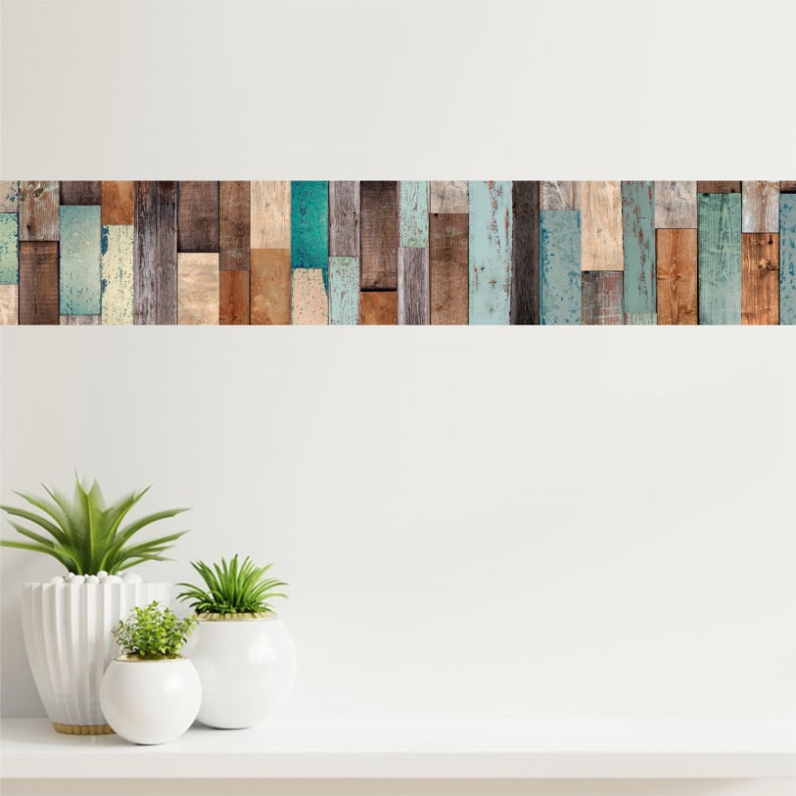Cenefa Madera Colores