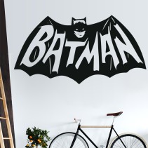 Vinilos decorativos logo batman vintage