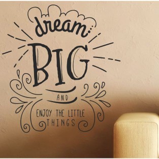 Vinilos de frases dream big and enjoy the little things Vinilos de frases dream big and enjoy the little things