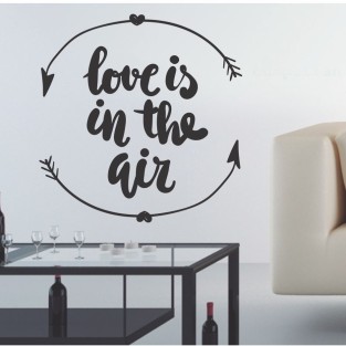 Vinilos de frases love is in the air Vinilos de frases love is in the air