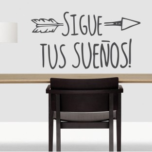 Vinilos de frases sigue tus sueños