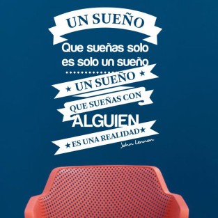 Vinilos de frases un sueño con alguien