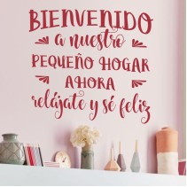 Vinilos de Frases Bienvenido
