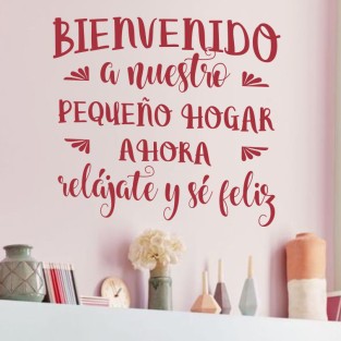 Vinilos de Frases Bienvenido Vinilos de Frases Bienvenido